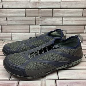 OluKai Eleu Trainer Mens Sz M 11.5 Water Shoe Slip On Mesh 10284-26DE Blue Gray